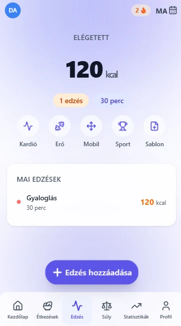 Edzésnaplózás